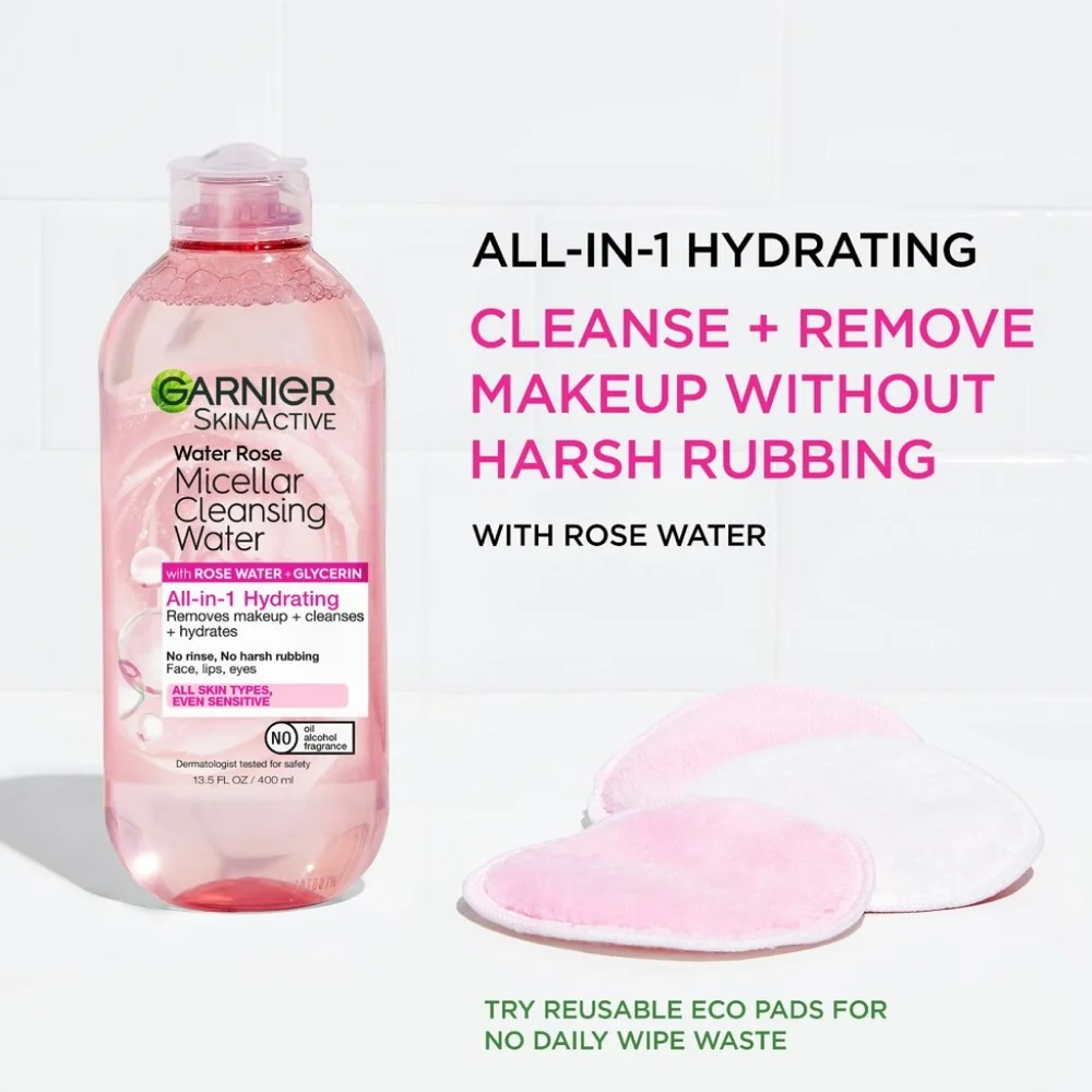 🔮3/$15 Garnier SkinActive Micellar Cleansing Water with Rose Water - Picture 6 of 10